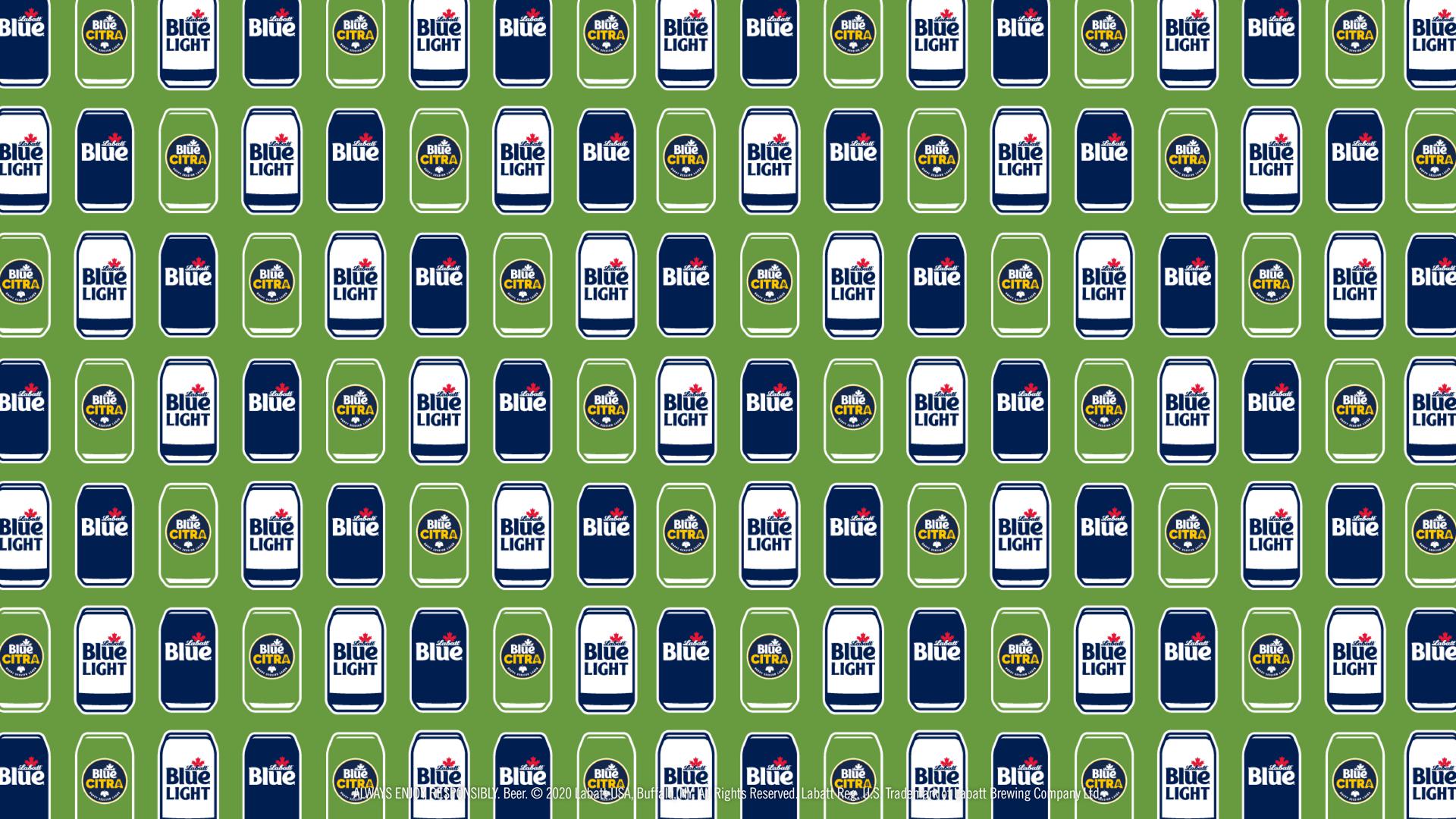 Blue, Blue Light, and Blue Citra Cans Pattern Background